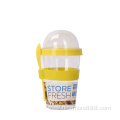 Plastic Dessert Food Cup With Lid And Spoon